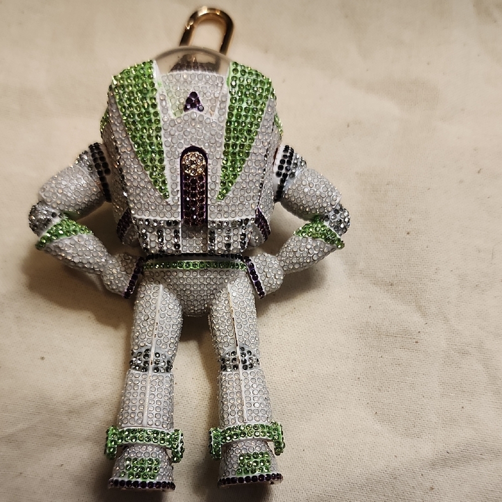 Crystal-Embellished Buzz Lightyear Bag Charm - Picture 2 of 6